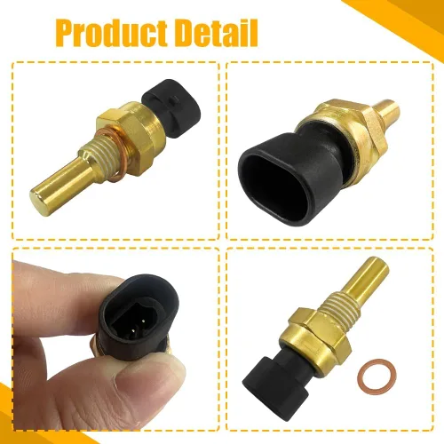 Vista 4 de Sensor de temperatura del refrigerante del motor, sensor de temperatura del agua, accesorios de automóvil, sensor de temperatura automotriz