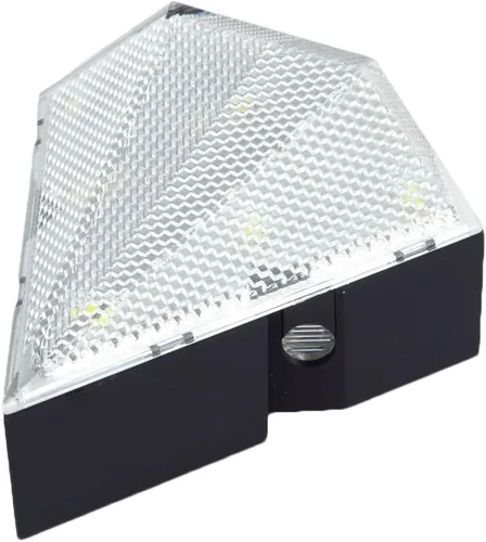 Vista 2 de Luz trasera de bicicleta, forma de diamante recargable impermeable 8 LED 2 LD luz trasera de bicicleta láser