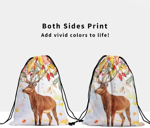 Vista 10 de Bolsa de agarre de gimnasia de piel de animal, bolsa de gimnasia con cordón ajustable, bolsa de cuerda para fauna silvestre, Mariposas Galaxy