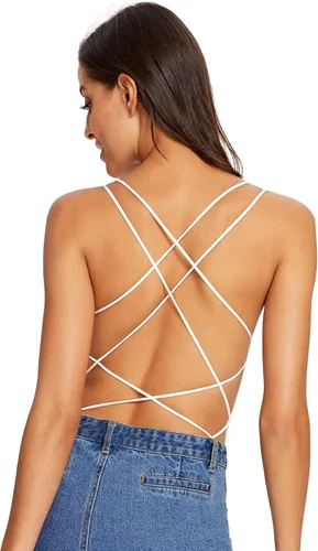 Vista 2 de Verdusa - Body sin mangas con espalda descubierta, cuello redondo y tirantes