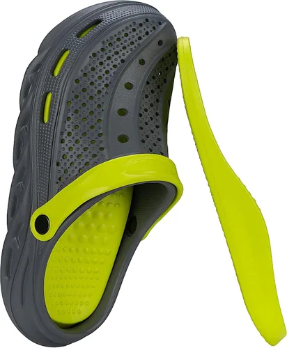Vista 14 de Zuecos con forro de piel para mujer y hombre, pantuflas cálidas y mullidas, zapatos de jardín de invierno, sandalias para interiores y exteriores