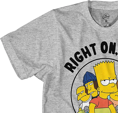 Vista 6 de The Simpsons Camiseta de patinaje para niños Bart Simpson - Krusty The Klown, Bart y Homer Simpson