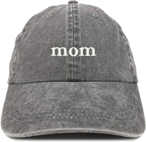 Vista 2 de Trendy Apparel Shop Juego de 2 gorras teñidas con pigmentos para mamá y papá