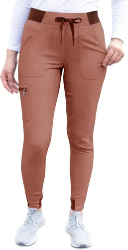 Vista 21 de Adar Pro Scrubs para mujeres - Pantalones de uniforme médico tipo jogger de yoga supremos Manzana