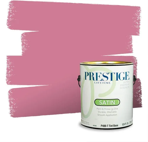 Vista 481 de Prestige Paints Pintura exterior e imprimación en uno, 1 galón, plano, coincidencia comparable de Valspar* Amber Rose*