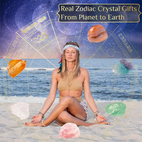 Vista 6 de Hihealer Regalos del zodiaco para mujeres, regalos espirituales, regalos del zodiaco, regalos de astrología para mujeres, regalos de horóscopo