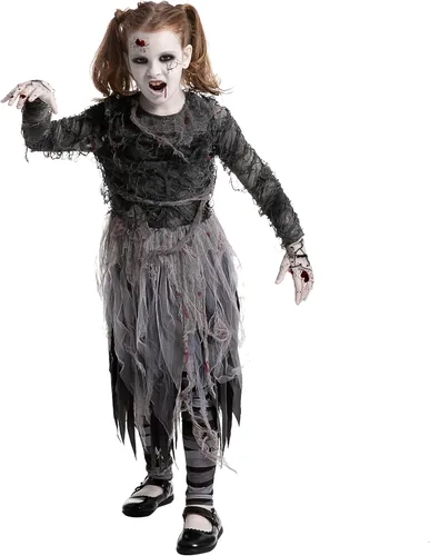 Vista 4 de Spooktacular Creations Disfraz de niña zombi vendaje para fiesta de disfraces de Halloween juegos de rol fiestas temáticas