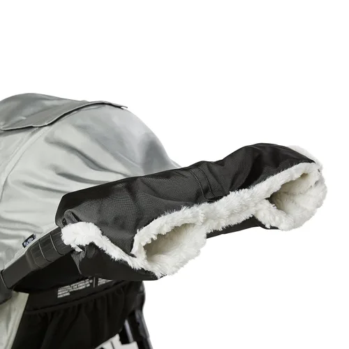 Vista 5 de Baby Jogger Orejera de mano para cochecito de felpa, neopreno, negro, 0.7 libras