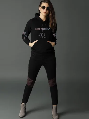 Vista 7 de Yuxrytue Sudadera con capucha para mujer y niña, Bangtan Boys K-POP de Jungkook Suga Jin V sin botones con cordón
