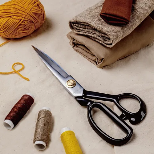 Vista 5 de KEARING Tijeras de 22,8 cm de sastre resistentes para tela, profesionales, aptas para cortar con precisión cuero, denim y telas de múltiples capas