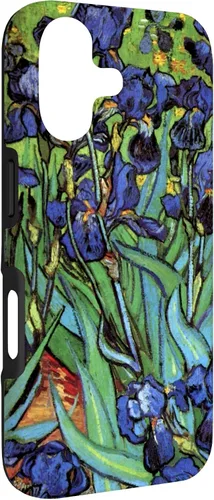 Vista 3 de Irises by Vincent Van Gogh, Flowers in a Garden - Carcasa para iPhone 17