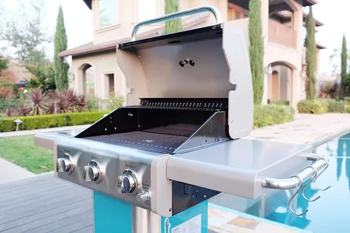 Vista 4 de Kenmore Parrilla de barbacoa al aire libre de 3 quemadores + cubierta de parrilla para parrillas de 2-3 quemadores