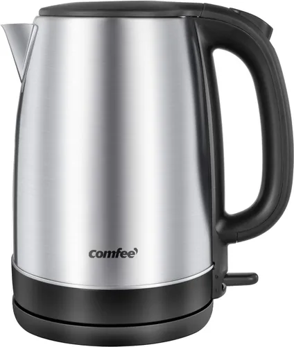 Vista 9 de COMFEE' Hervidor eléctrico, hervidor de agua caliente de 1.7L, hervido rápido de 1500W, hervidor de té eléctrico de vidrio con indicador LED
