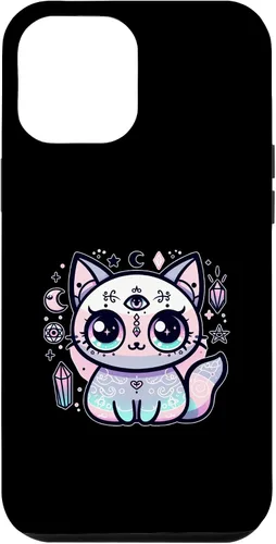 Vista 6 de iPhone 15 Kawaii Pastel Cat Ouija Creepy Occult Aesthetic Case