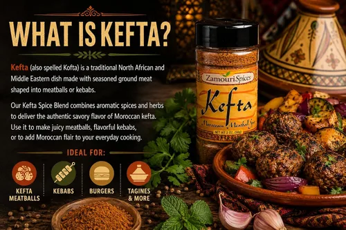 Vista 4 de Kefta - Especia marroquí de albóndigas 2.0 oz - Zamouri Spices