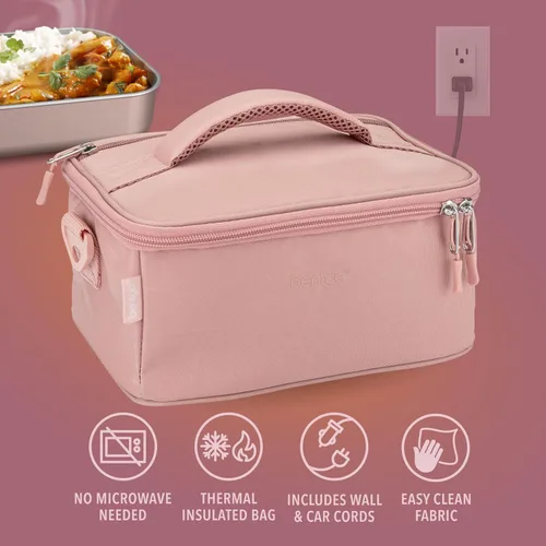 Vista 3 de Bentgo Heat - Bolsa de Almuerzo Eléctrica y Calentador de Alimentos para Recalentar Comidas en el Coche, en el Trabajo y Más - Caja de Almuerzo