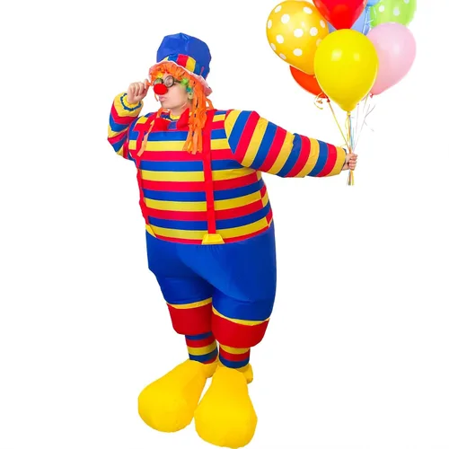 Vista 6 de ELECLAND Disfraz inflable de carnaval Halloween Carnaval decoración inflable para fiestas de carnaval adultos
