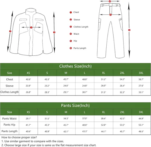 Vista 3 de AKARMY Conjunto de traje militar unisex ligero camuflaje táctico caza combate BDU uniforme militar