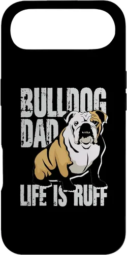 Vista 26 de iPhone 12 mini Bulldog Dad Life Is Ruff Funda propietaria de Bulldog Inglés