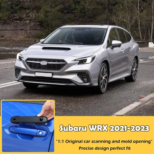 Vista 6 de CHEAYAR Cubierta para manija de puerta exterior de automóvil compatible con Subaru WRX 2021-2023, borde de cubierta inteligente para manija