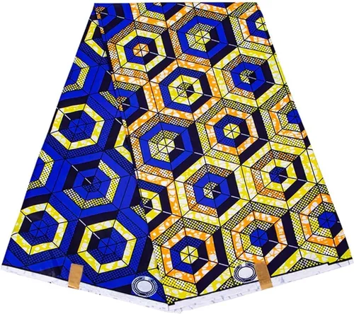Vista 26 de HollandaisWax Tela africana 6 yarda impresa tela africana Ankara tela de cera para vestido de fiesta 6681NEWa
