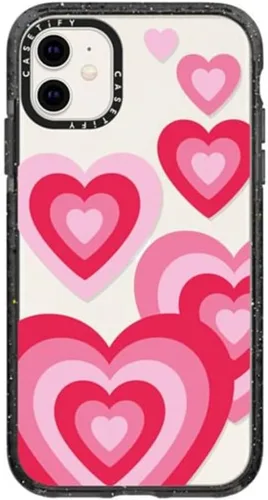Vista 64 de Funda Impact de CASETiFY para iPhone 11 - Tiempo A Solas de Esther Kim - Negro Claro
