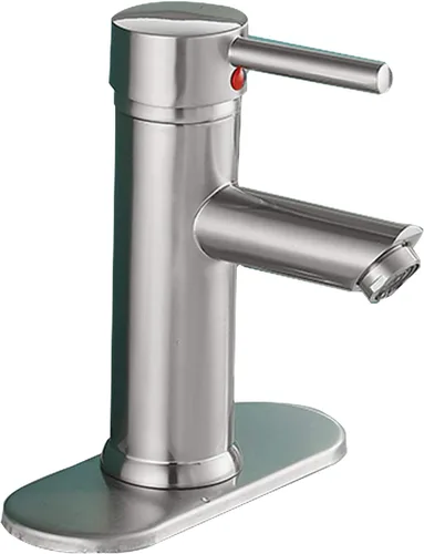 Vista 10 de Grifo de lavabo de baño negro a juego con desagüe desplegable con desbordamiento de una sola manija de un agujero, grifo de baño de latón para baño