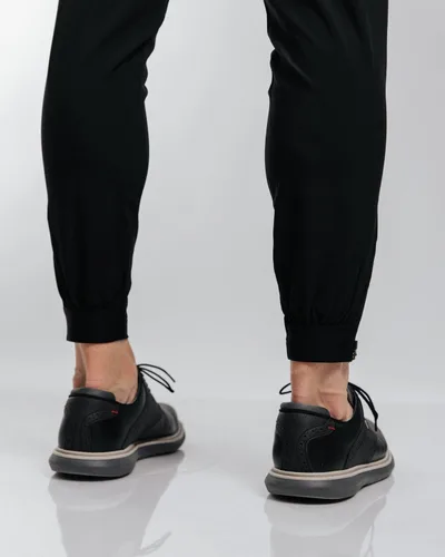 Vista 6 de Primo Pantalón deportivo de golf, ligero elástico en cuatro direcciones, 4 bolsillos, cintura interior de gel, tobillos con cremallera elástica
