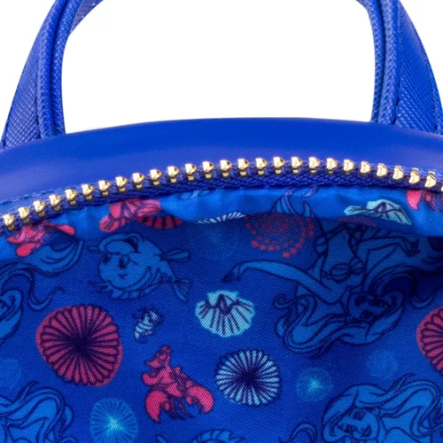 Vista 5 de Loungefly Mochila Disney - La Sirenita - Mochila - Princesas Disney - Bonita bolsa coleccionable - Idea de regalo - Producto oficial - para niños