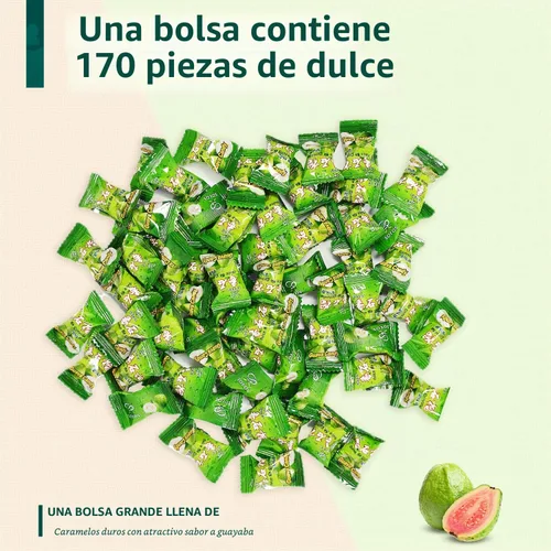Vista 5 de Soeos Caramelos de guayaba, Classic Series China, caramelos duros de guayaba, caramelos navideños de 32 onzas (paquete de 2)
