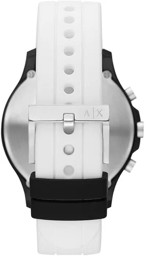Vista 2 de Armani Exchange - Reloj de cuarzo Hampton para hombre, Blanco, Correa