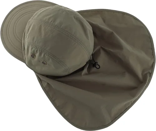 Vista 3 de Connectyle Gorra de protección solar UV para hombre, gorra de senderismo con solapa para el cuello, sombrero de pesca