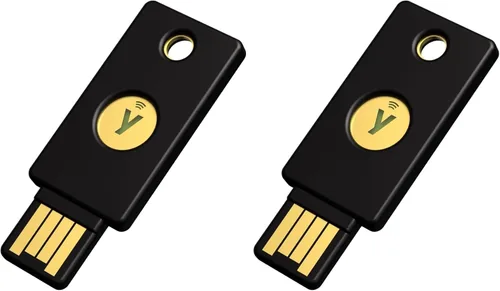 Vista 11 de Yubico - Clave de seguridad C NFC - Compatibilidad básica - Autenticación multifactor (MFA) Clave de seguridad y llave de acceso, Conexión a través