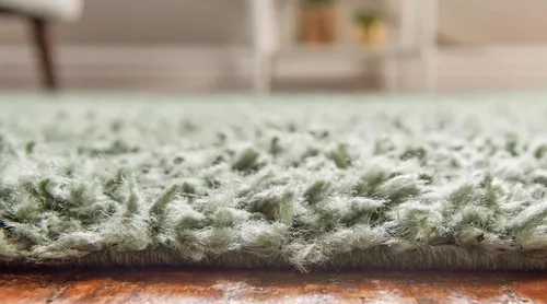 Vista 250 de Unique Loom Colección Davos Shag - Alfombra Lino