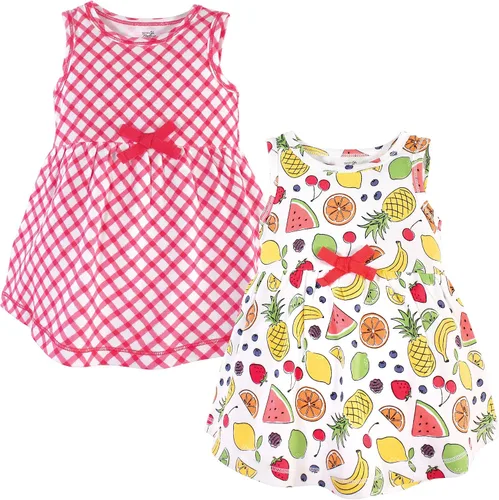 Vista 107 de Touched by Nature - Vestidos de manga corta y manga larga de algodón orgánico para niñas pequeñas, bebés y mujeres Manga larga con flores abstractas