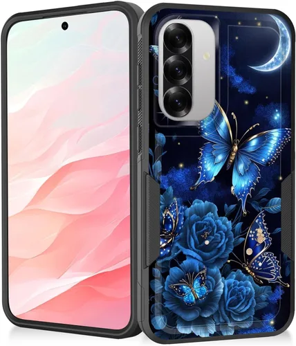 Vista 64 de Funda para Galaxy A14 5G, resistente de doble capa híbrida de policarbonato duro, goma suave, a prueba de golpes, funda protectora resistente