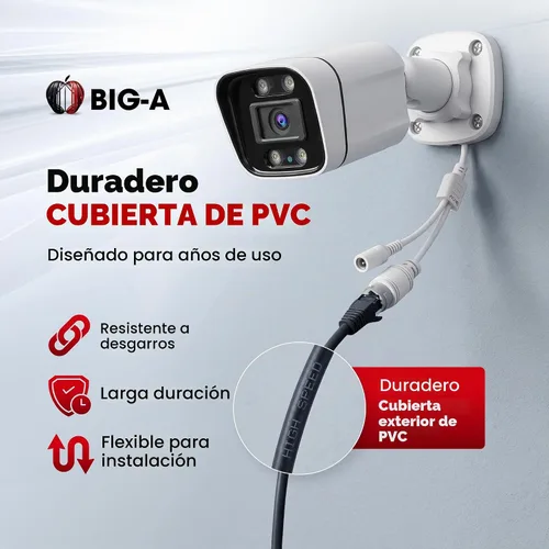 Vista 7 de Big-A Cable Ethernet Cat 6 de 1000 pies, negro, cable Cat6 a granel, elevador UTP CMR sólido de 23 AWG, cable LAN de Internet de red de 550 MHz