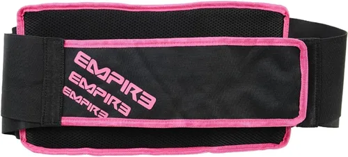 Vista 3 de Empire Omega Paintball - Arnés de 4 cápsulas con gancho y bucle, color negro y rosa, negro y rosa