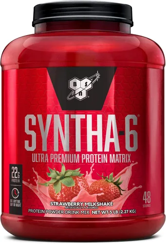 Vista 22 de BSN SYNTHA-6 - Proteína de suero en polvo, crema de piedra fría, sabor Remix de pastel de cumpleaños, caseína micelar, polvo aislado de proteína