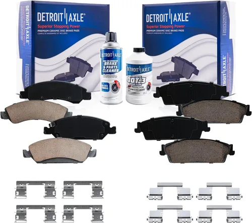 Vista 9 de Detroit Axle - Pinza de disco del lado del acompañante + pastillas de freno de cerámica de repuesto para Lexus HS250H Toyota RAV4 Prius V Scion xB