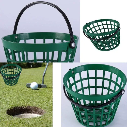 Vista 2 de ZLY Cesta de pelota de golf, contenedor de pelota de golf con mango para pelota que contiene accesorios de estadio
