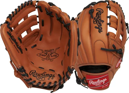 Vista 24 de Rawlings Guante de béisbol juvenil Select PRO LITE Modelos Pro Player Tamaños 10.5 a 12.25 pulgadas Múltiples estilos