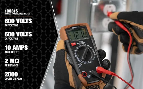 Vista 4 de Southwire 10037K - Kit de prueba eléctrica con multímetro de función completa, detector de voltaje sin contacto y probador de tomacorrientes