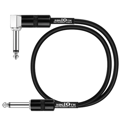 Vista 10 de Cable de conexión de guitarra de 6 pulgadas, cables de pedal de efecto de guitarra de 5.9 in, en ángulo Performance Guitar Effect Pedal Cables