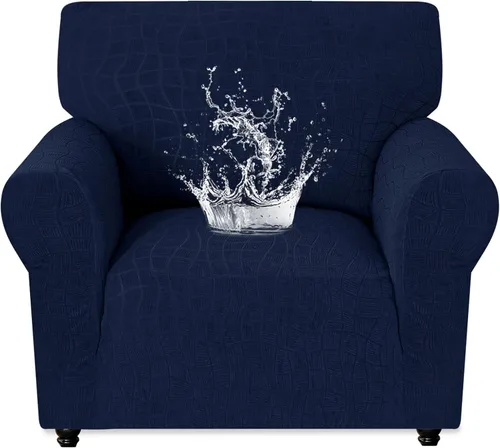 Vista 12 de MAXIJIN Funda impermeable para sillón de sala de estar, 1 pieza elástica con brazos, protector de muebles lavable para perros y mascotas (S, café)
