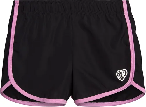 Vista 4 de Body Glove Pantalones cortos deportivos para niña, paquete de 2 pantalones cortos deportivos con delfines (talla 7-12)