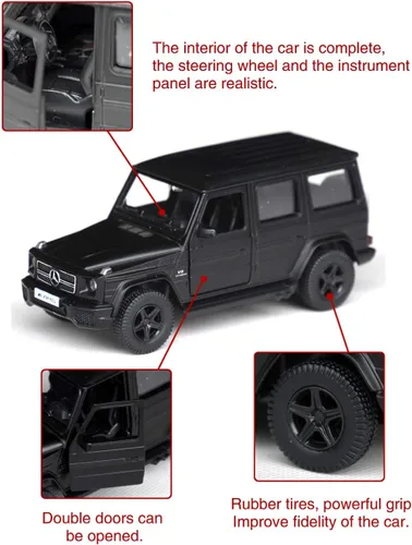 Vista 6 de Tianmei 1:32 Escala SUV Styling Aleación Die-Cast Car Modelo Colección Adornos de decoración, vehículo de juguete para niños con acción de tirar