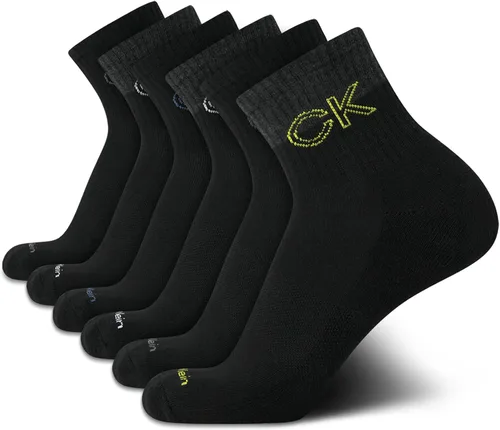 Vista 28 de Calvin Klein Calcetines deportivos acolchados de corte alto para hombre (paquete de 6)