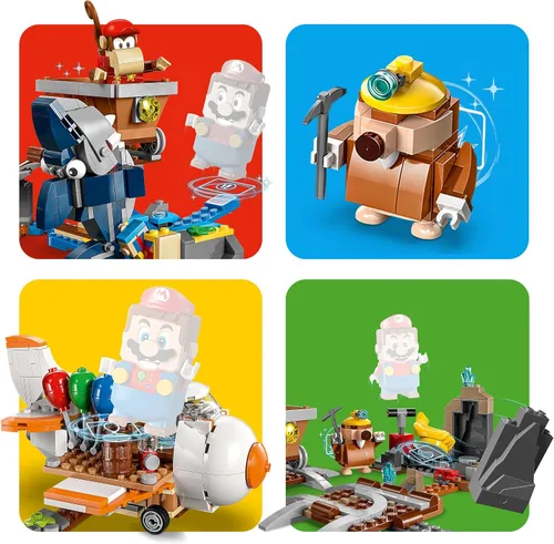 Vista 9 de LEGO 71425 Super Mario Diddy Kongs Lorenritt Erweiterungsset