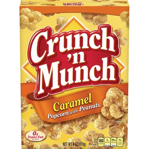 Vista 7 de CRUNCH 'N MUNCH Palomitas de maíz de caramelo con cacahuetes, 3.5 onzas (paquete de 12)